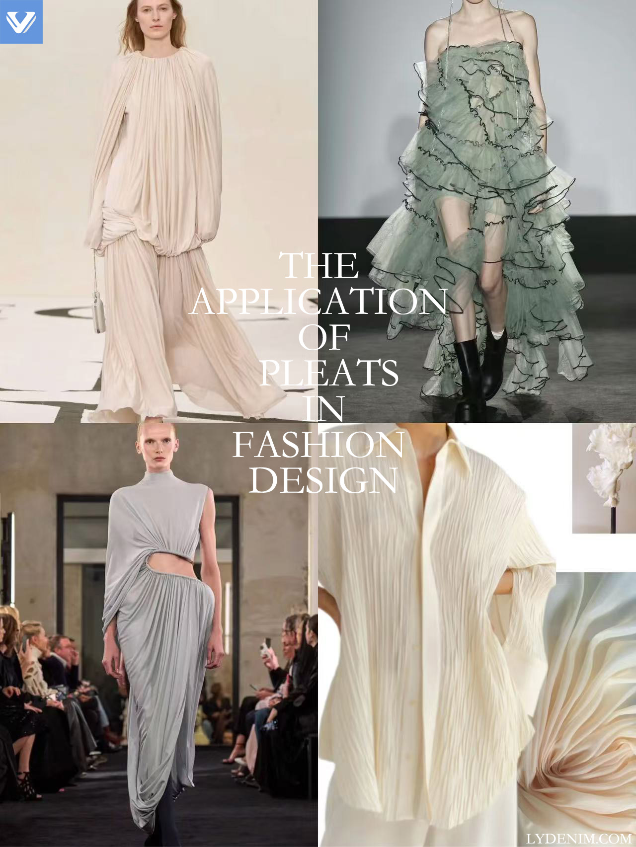 A aplicação de pregas no design de moda