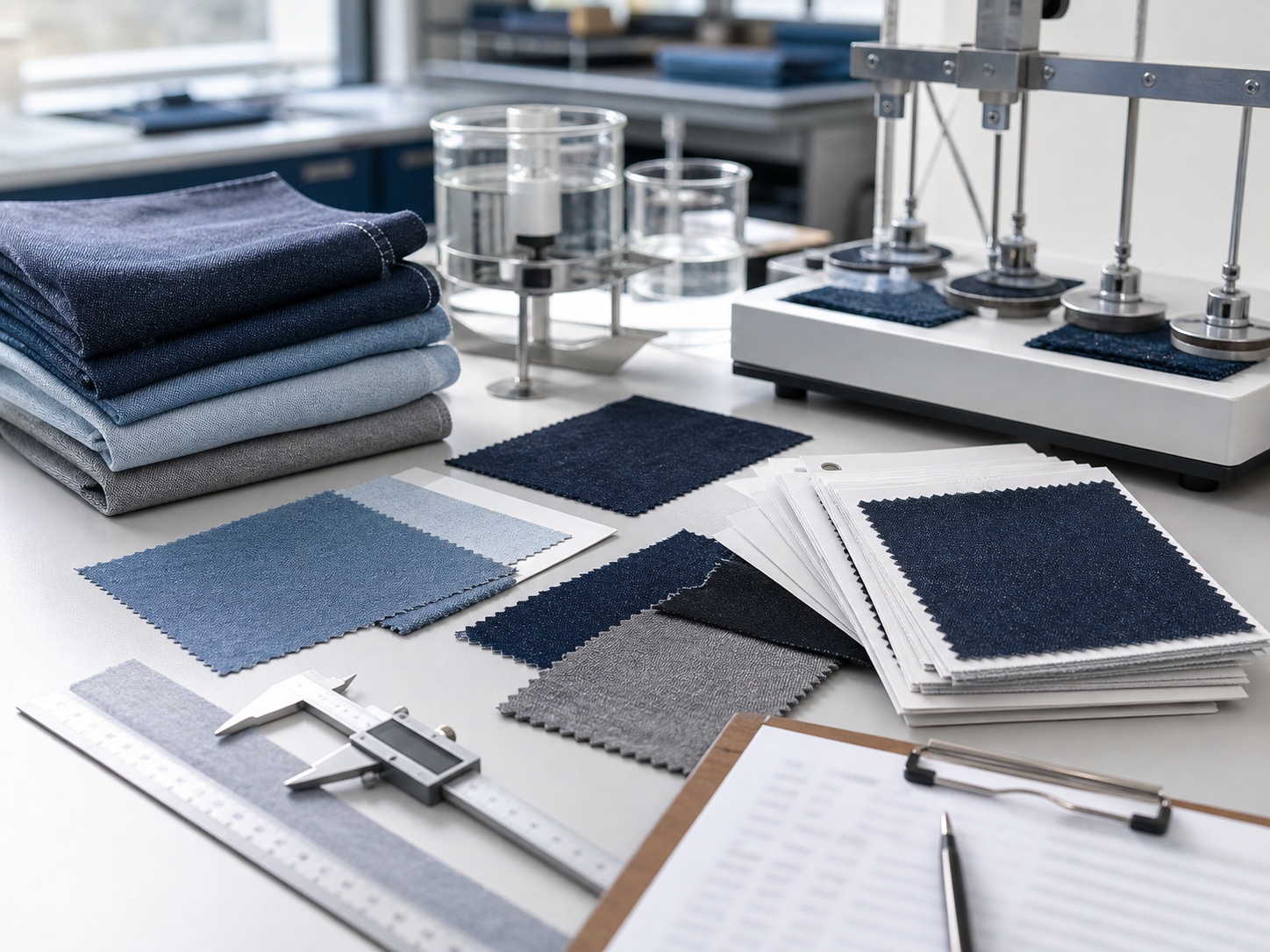 Denim garment wash and quality control