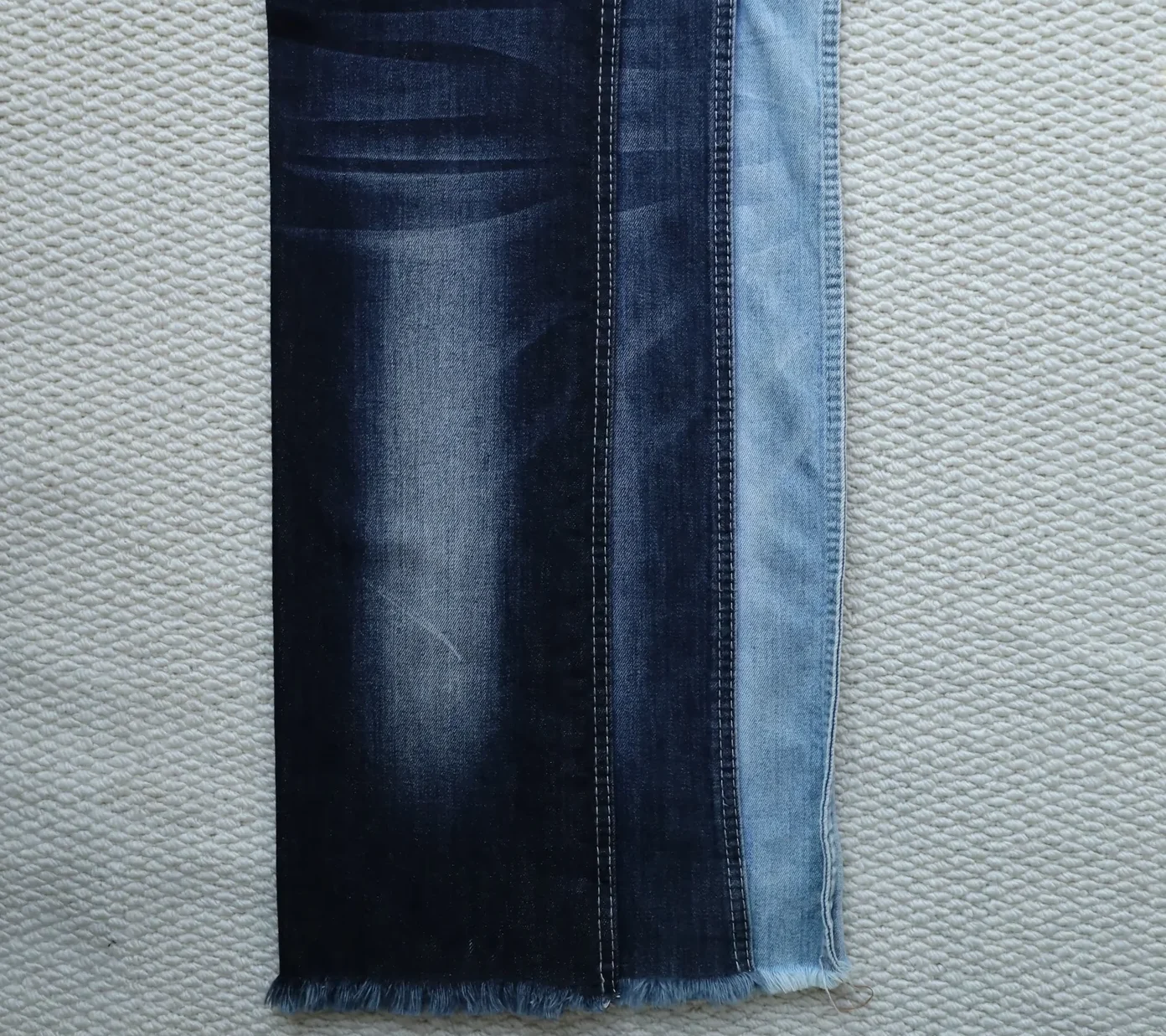10S Blue Grey Stretch Slub Denim 061