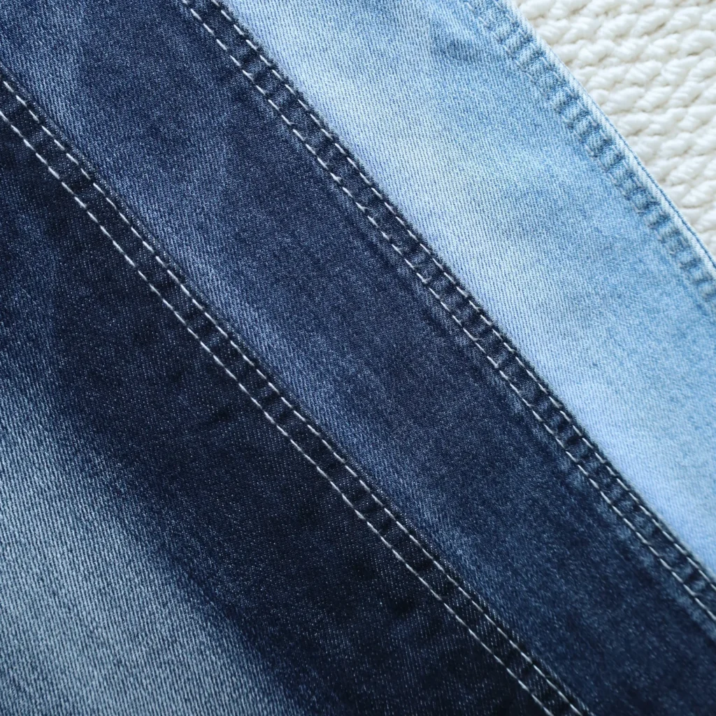 10S Medium Grey + Blue + Grey Denim 061 fabric image 2