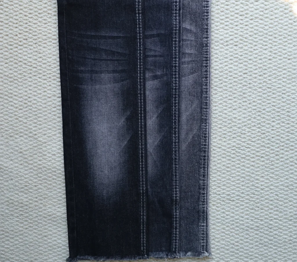 10S Mercerized Black + Black Denim 063 fabric image 1
