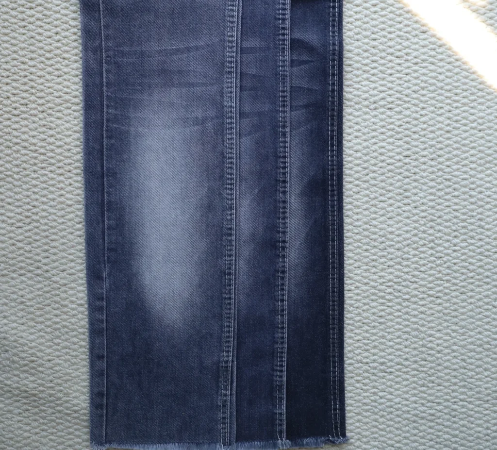 10S Mercerized Black + Black Denim 065 fabric image 1