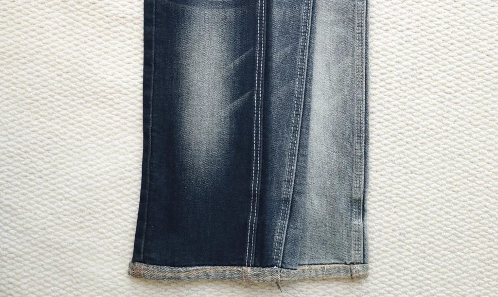 10S Non-Fading Deep Black + Black + Blue Stretch Denim 085-440-436 – Durable Slub Texture Fabric cover image
