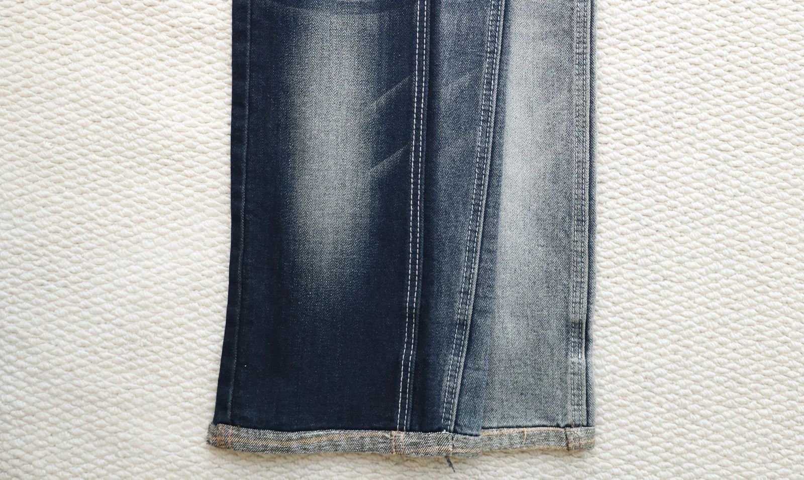 10S Black Blue Stretch Slub Denim 085-440-436