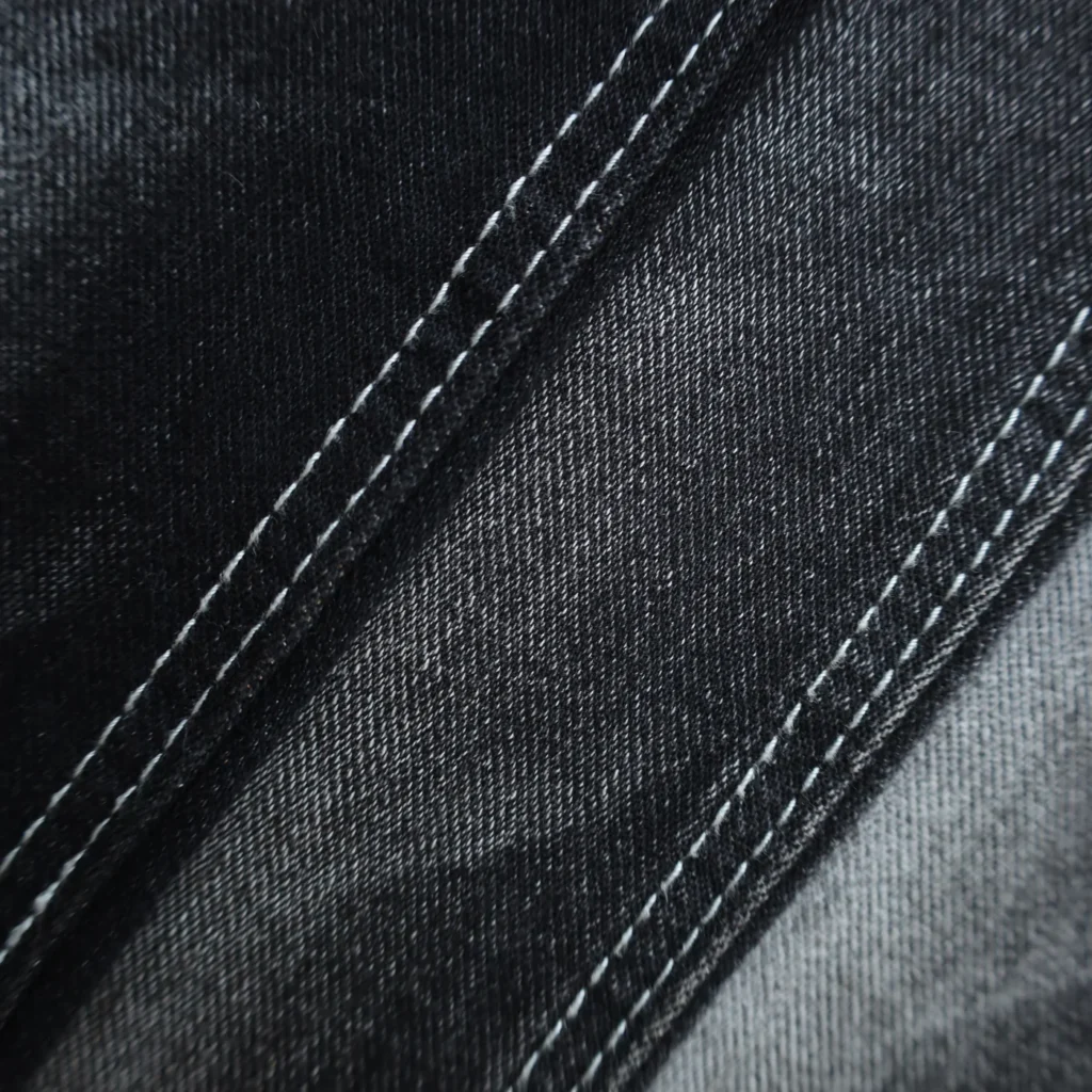 10S Mercerized Black + Black Denim 086-044-436 fabric image 2