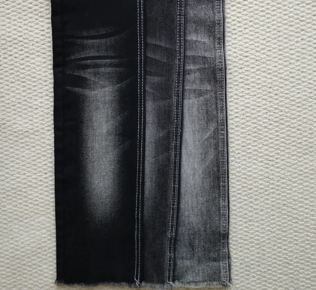 10S Mercerized Black + Black Denim 086-325 fabric image 1