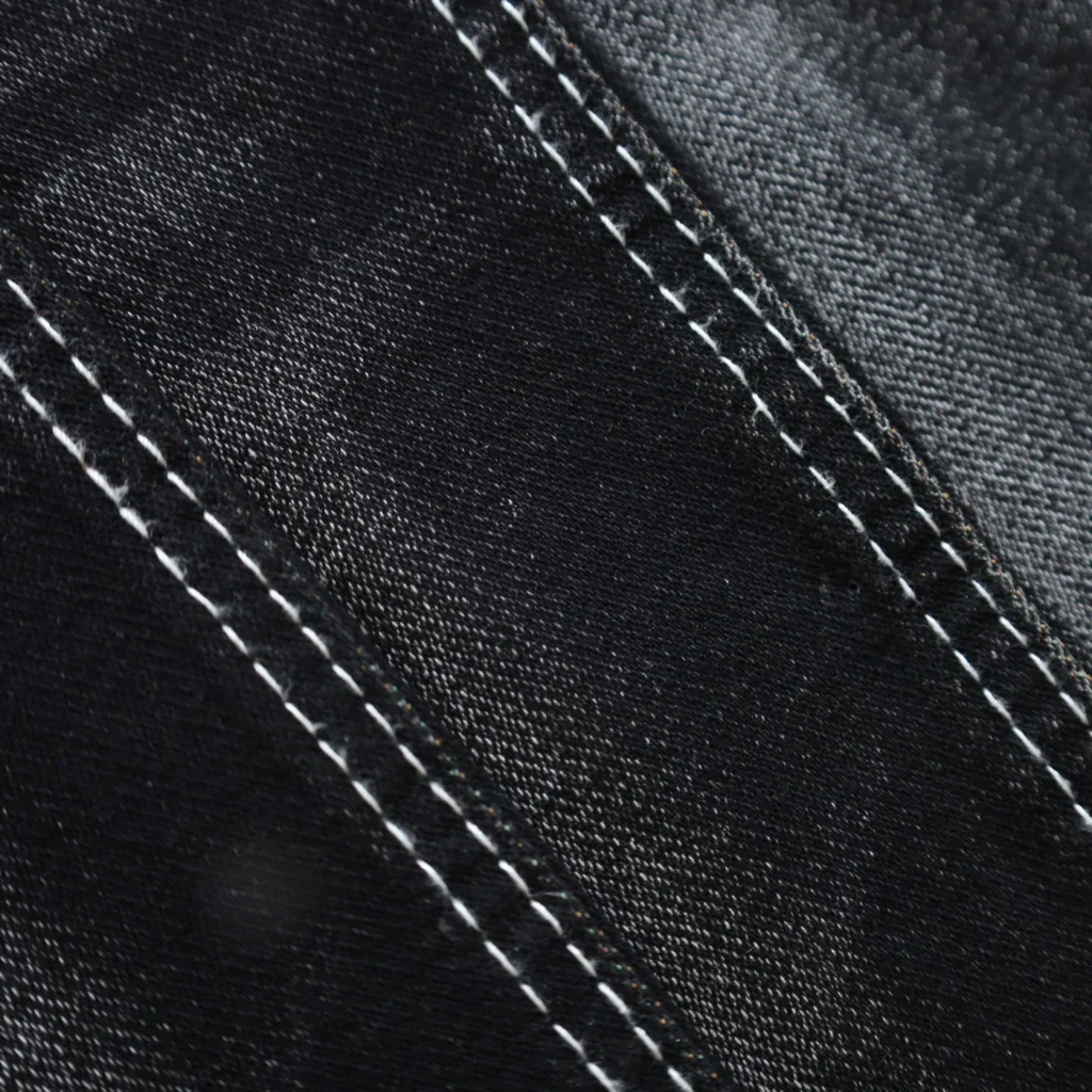 10S Mercerized Black + Black Denim 086-520536 fabric image 2