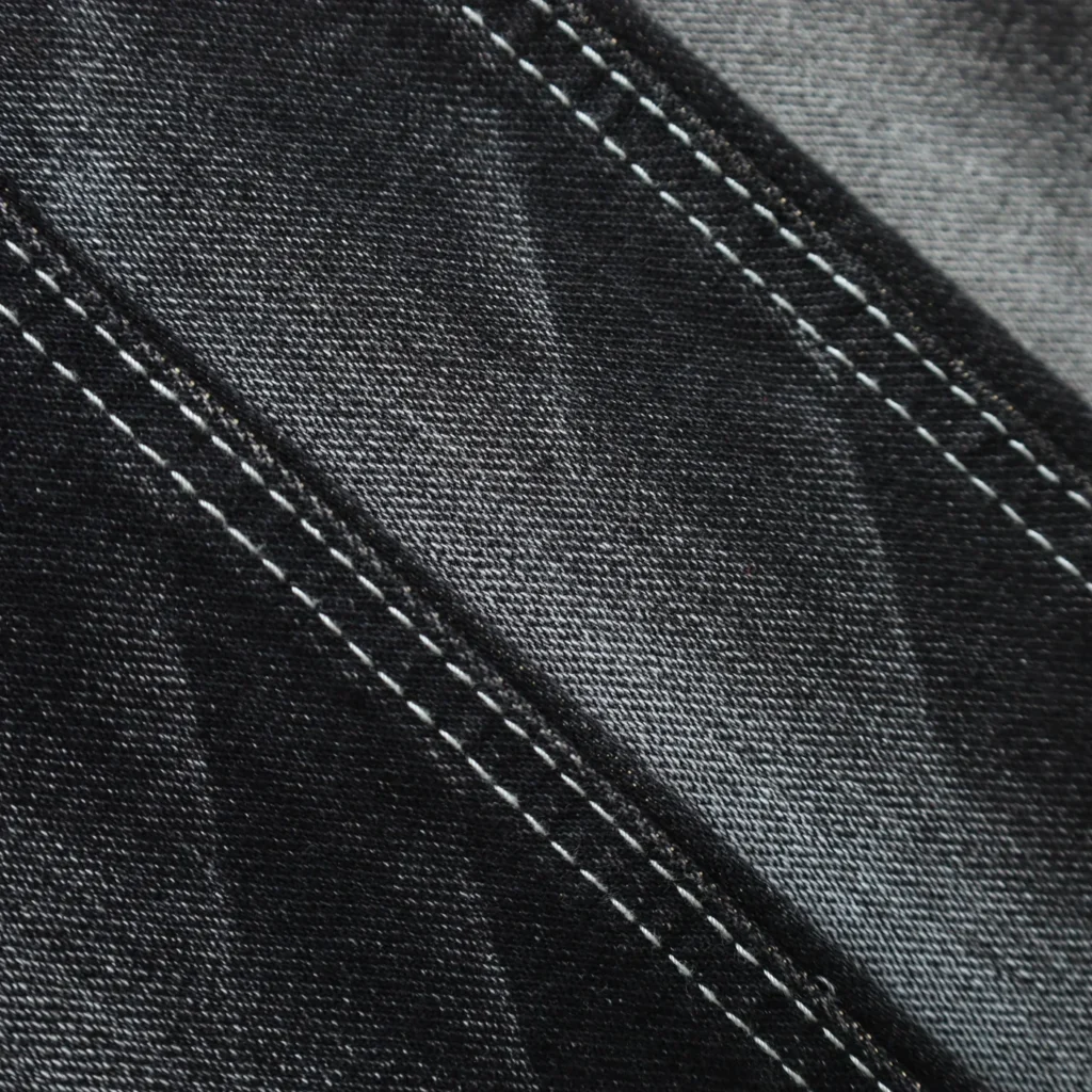 10S Mercerized Black + Black Denim 086-538 fabric image 2