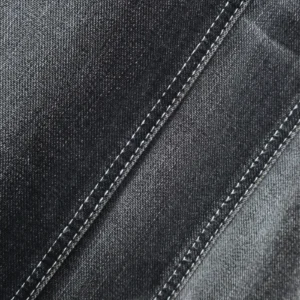 10S Mercerized Black + Black Denim 086-541 fabric image 2