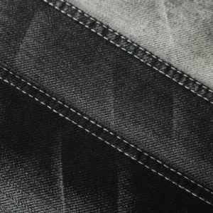 10S Deep Black + Black Denim 089-331 fabric image 2