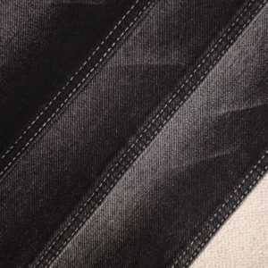 10S Deep Black + Black Denim 093-6008 fabric image 2
