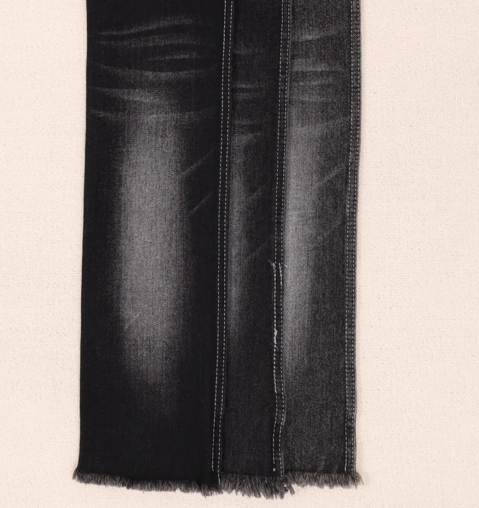12S Mercerized Black + Black Denim 1030-3 fabric image 1