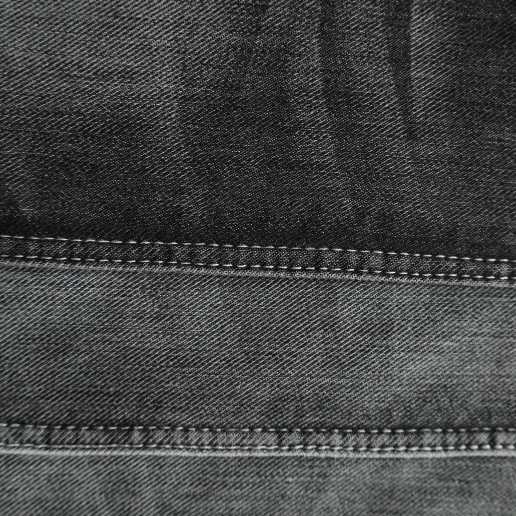 12S Mercerized Black + Black Denim 1056-3 fabric image 2