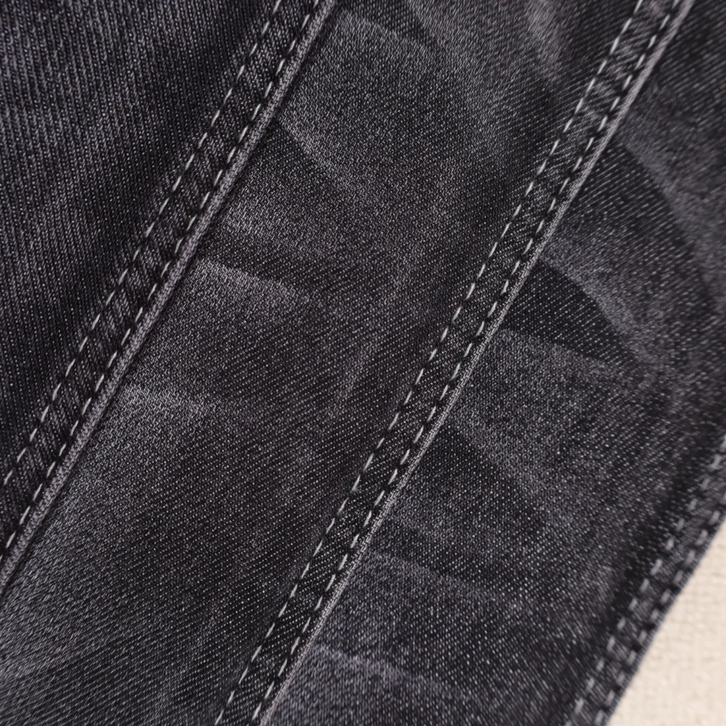 12S Mercerized Black + Black Denim 1056-3#233#735#100g牛奶丝拉架 fabric image 2