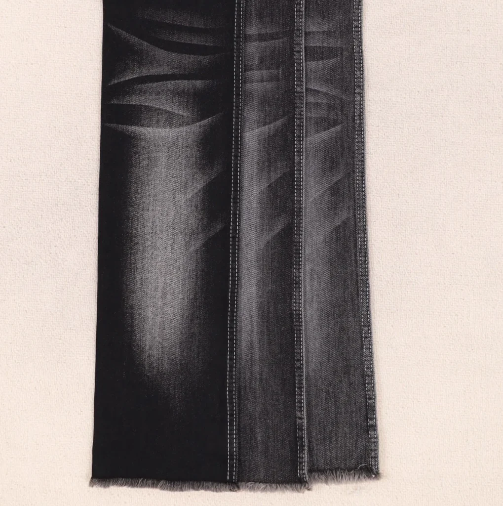 12S Mercerized Black + Black Denim 1060 fabric image 1