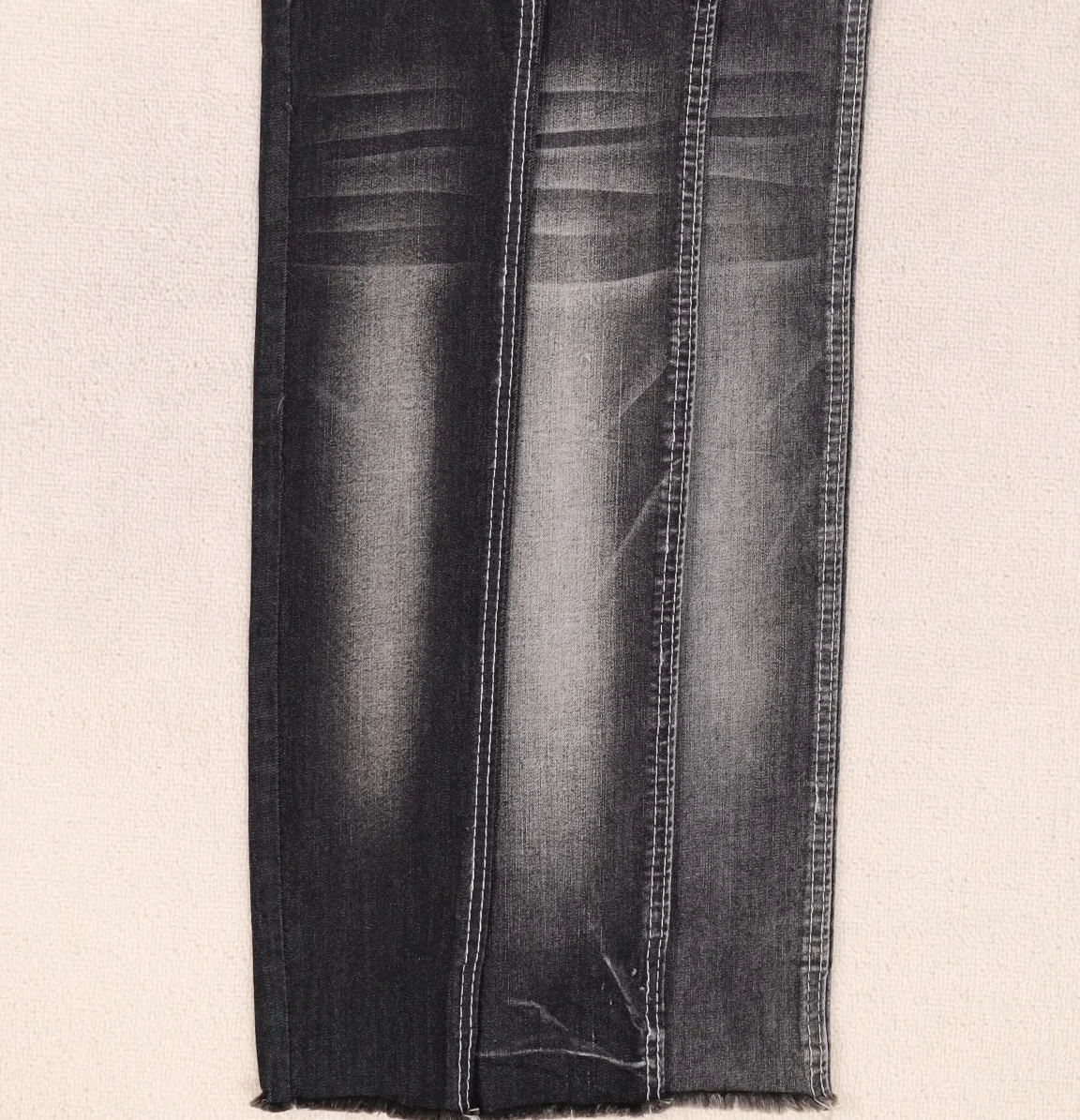 16S Black Stretch Slub Denim 1079