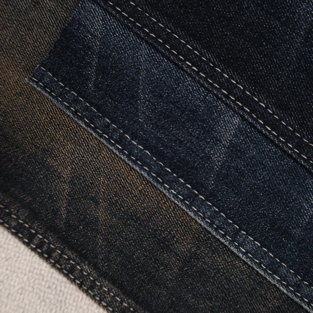 8S Deep Indigo Blue + Dark Indigo Blue + Black + Blue Denim 1094 fabric image 2