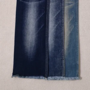 10S Flocked Blue Stretch Denim 1210 – Durable Slub Texture Fabric cover image