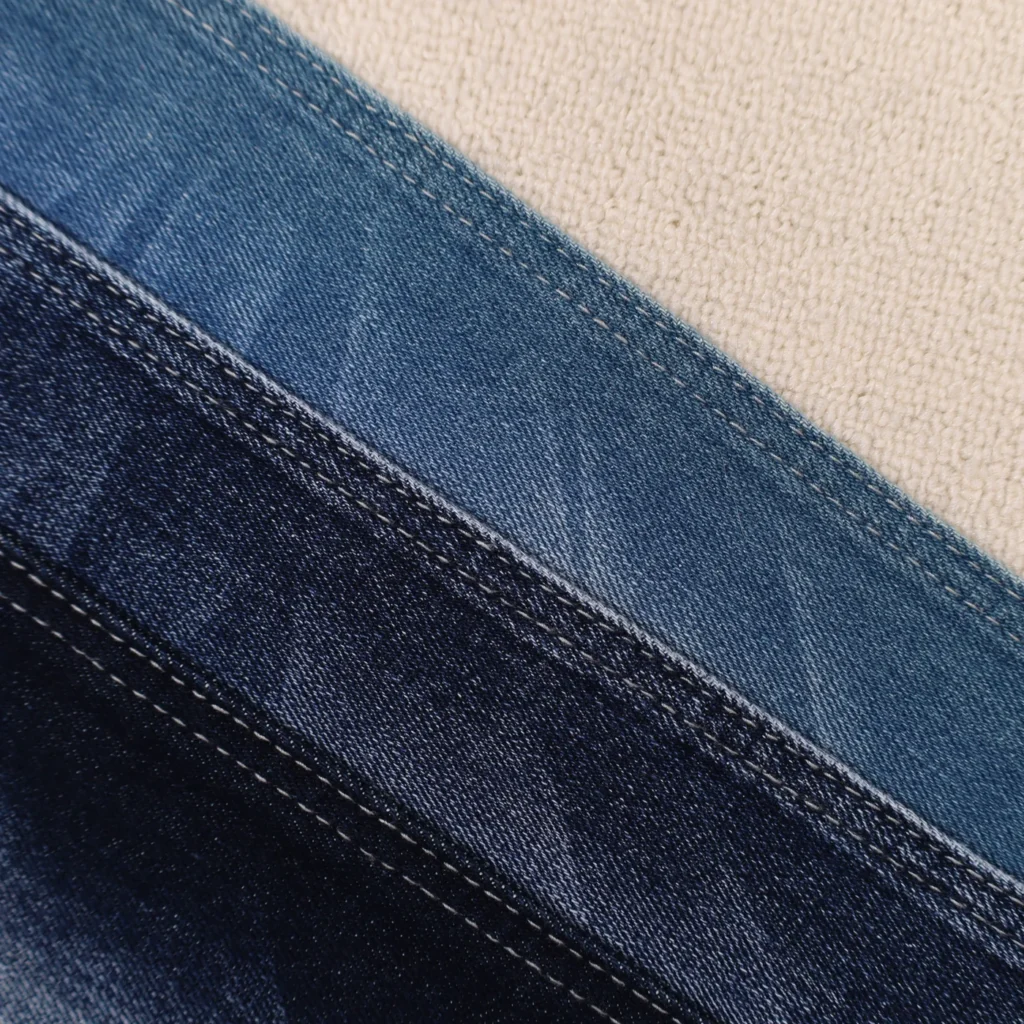 7S Deep Indigo Blue + Dark Indigo Blue + Black + Blue Denim 1220 fabric image 2
