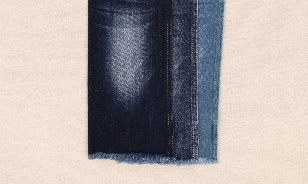 7S Flocked Deep Indigo Blue + Dark Indigo Blue + Black + Blue Stretch Denim 1220 – Durable Slub Texture Fabric cover image