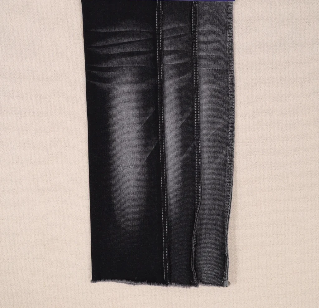 12S Mercerized Black + Black Denim 1227 fabric image 1