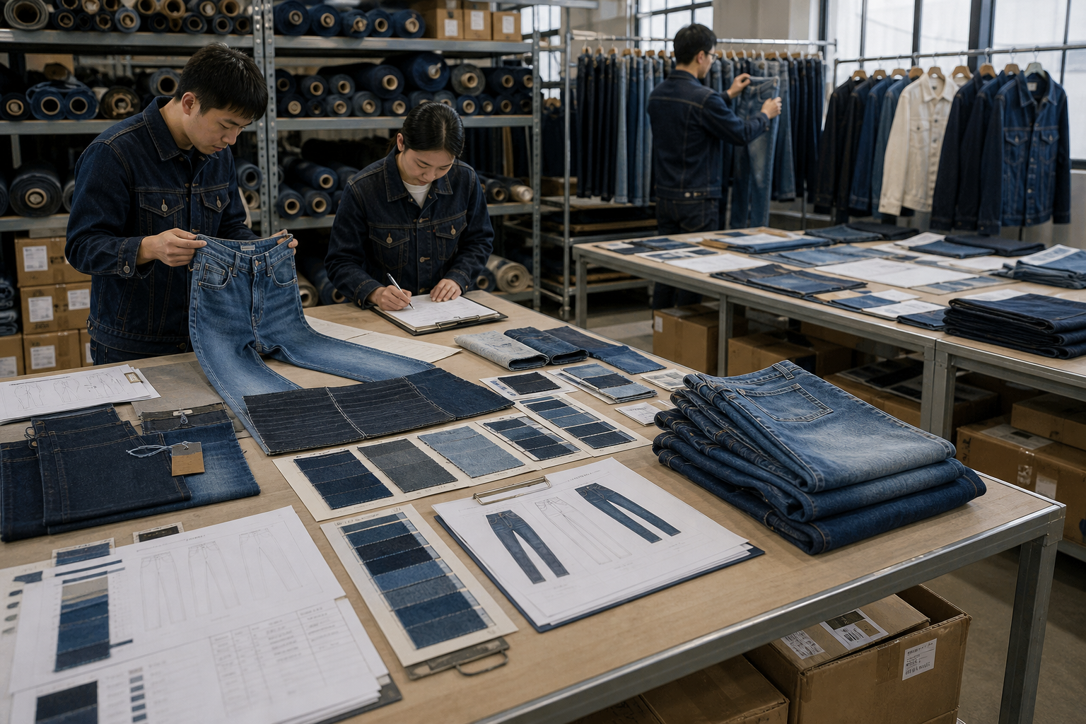 Private Label Denim Jeans Manufacturer: Practical Sourcing Guide warehouse flow body image