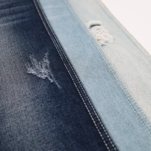 10S Deep Indigo Blue + Dark Indigo Blue + Blue + Grey Denim 265 fabric image 2