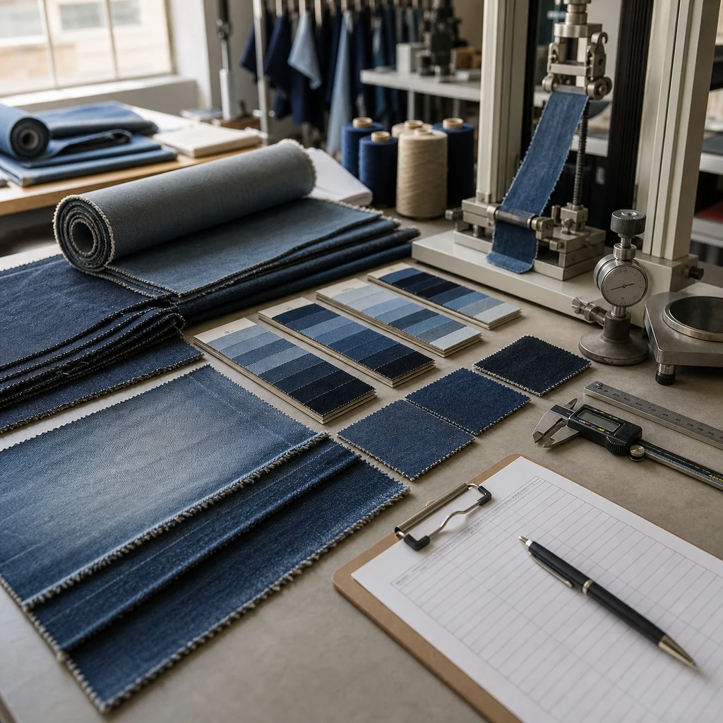 Choosing a Denim Cloth Manufacturer Without Getting Burned Sample & QC Process body image