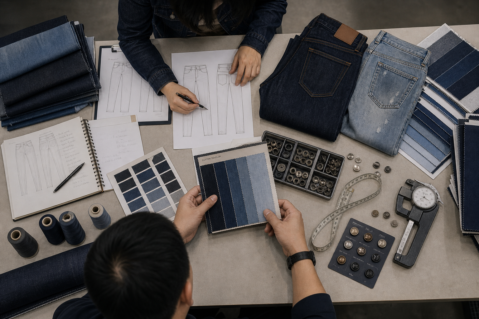 How to Source a True Custom Denim Manufacturer: A Buyer’s Checklist qc check body image