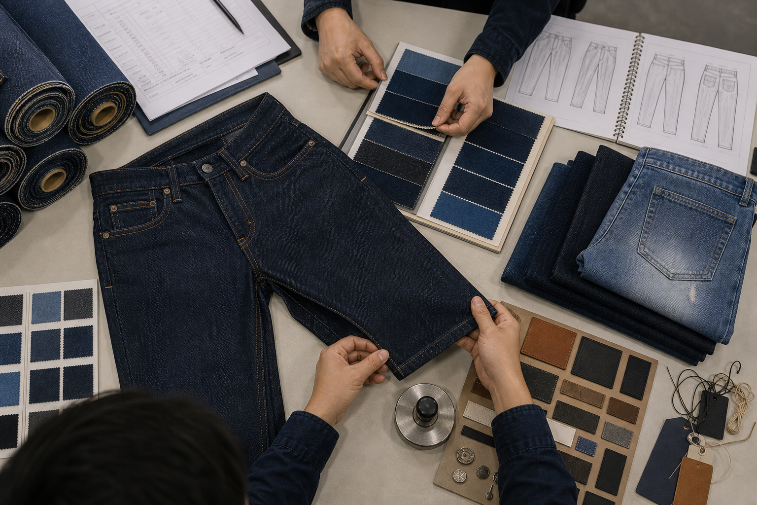How to Choose a Private Label Jeans Manufacturer factory process body image