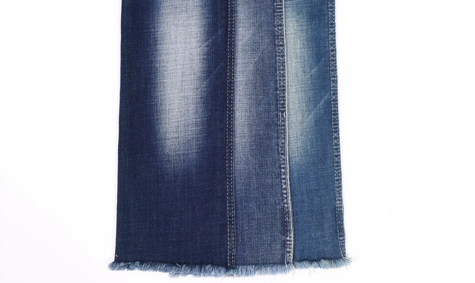 8S Deep Indigo Blue Flocked Stretch Denim 721-5