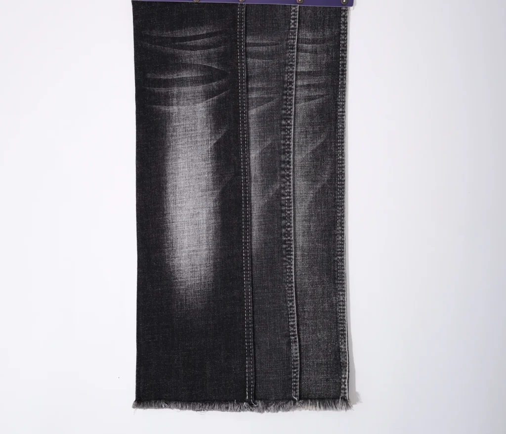 8S Mercerized Black + Black Denim 721-6 fabric image 1