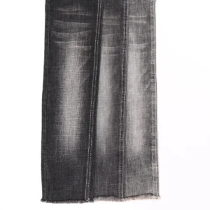 10S Mercerized Black + Black Denim 727 fabric image 1