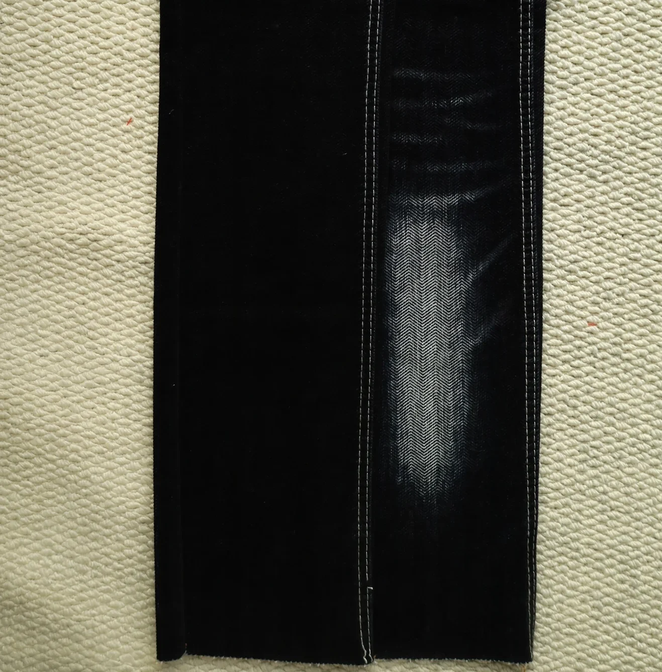 10S Blue Flocked Stretch Denim 7706-13