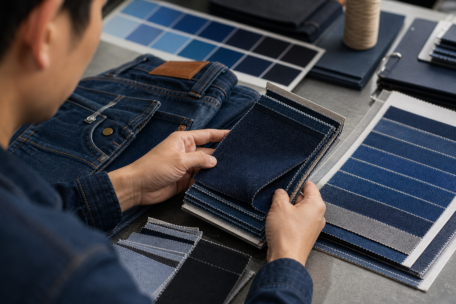 How to Choose a Private Label Jeans Manufacturer macro texture body image