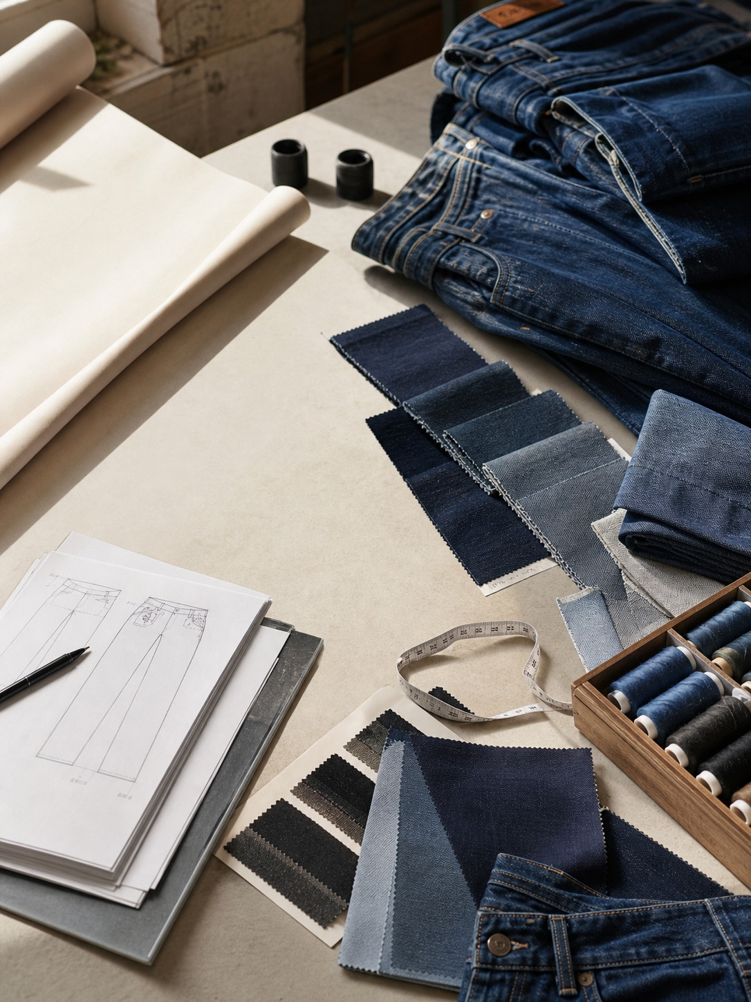 How to Source a True Custom Denim Manufacturer: A Buyer’s Checklist warehouse flow body image