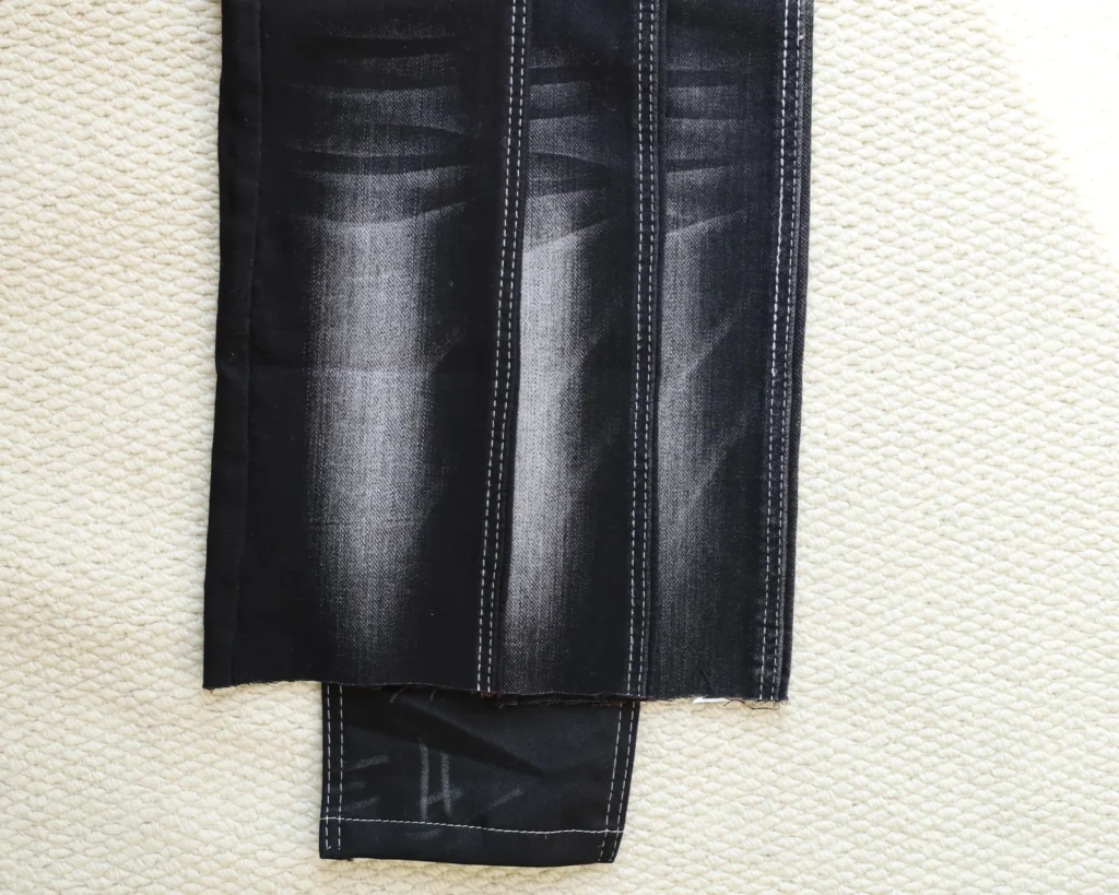 10S Black Stretch Denim A2531-512 – Durable Slub Texture Fabric cover image