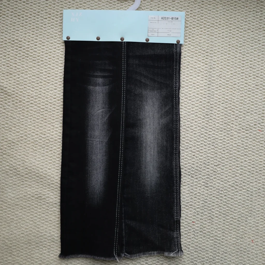 10S Black Denim A2531-B15 fabric image 1