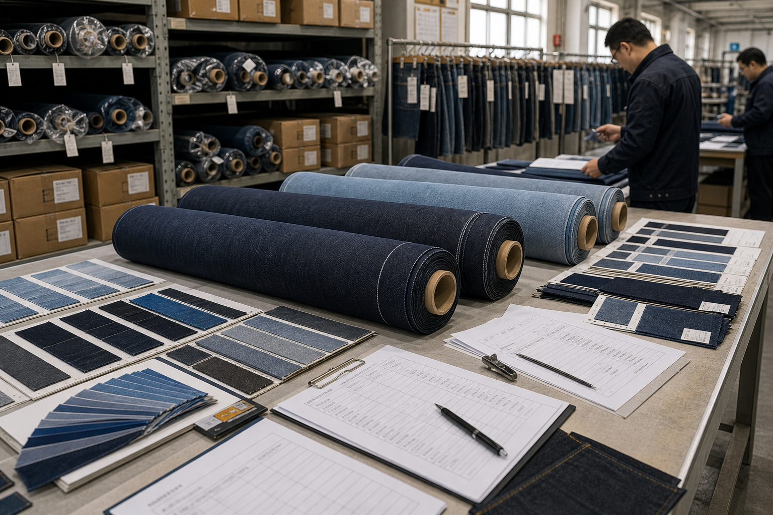 Bulk Denim Fabric Sourcing: What Must Be Locked Before Ordering buyer desk body image