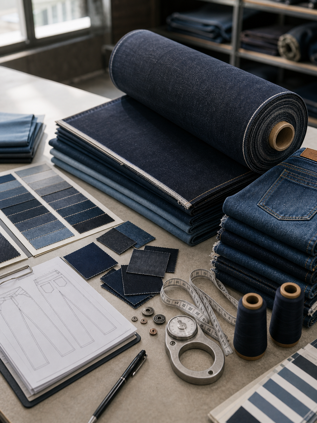 Bulk Denim Fabric Sourcing: What Must Be Locked Before Ordering macro texture body image