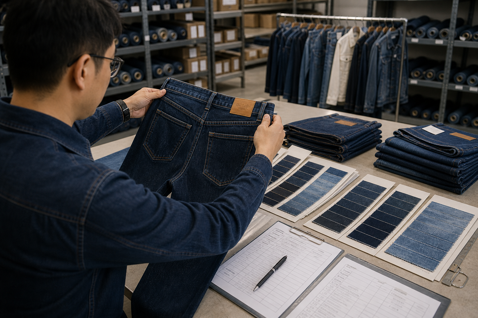 Wholesale Denim Jeans Manufacturer: How to Verify Repeatability factory process body image