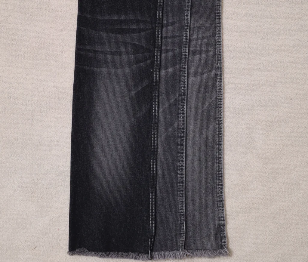 10S Mercerized Black + Black Denim ZS1221B fabric image 1