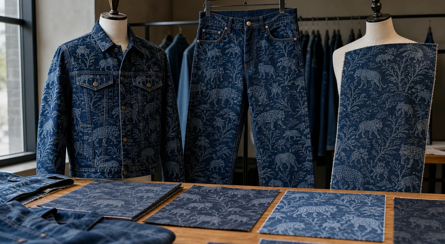 Animal Jacquard Denim: From Motif Selection to Production-Ready Fabric Repeat Scale by Garment and Panel Size body image