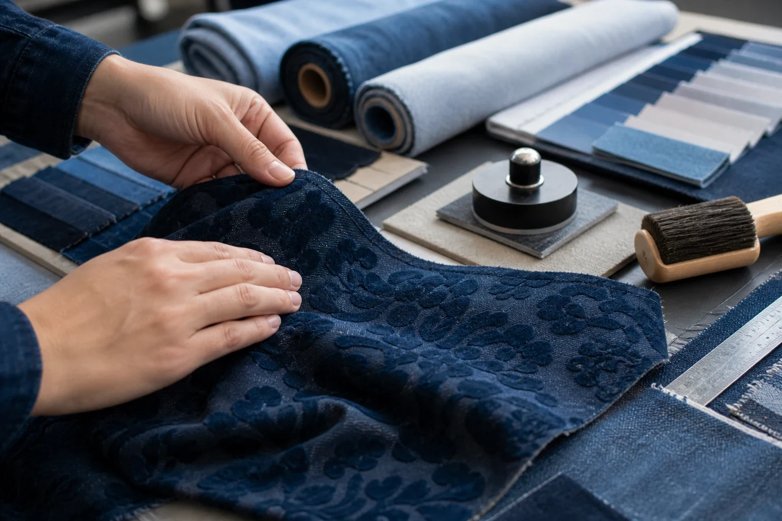 What Is Flocking Fabric? A Denim Buyer Guide to Surface Texture, Sampling and Bulk QC What Flocking Fabric Is - and What It Is Not body imag