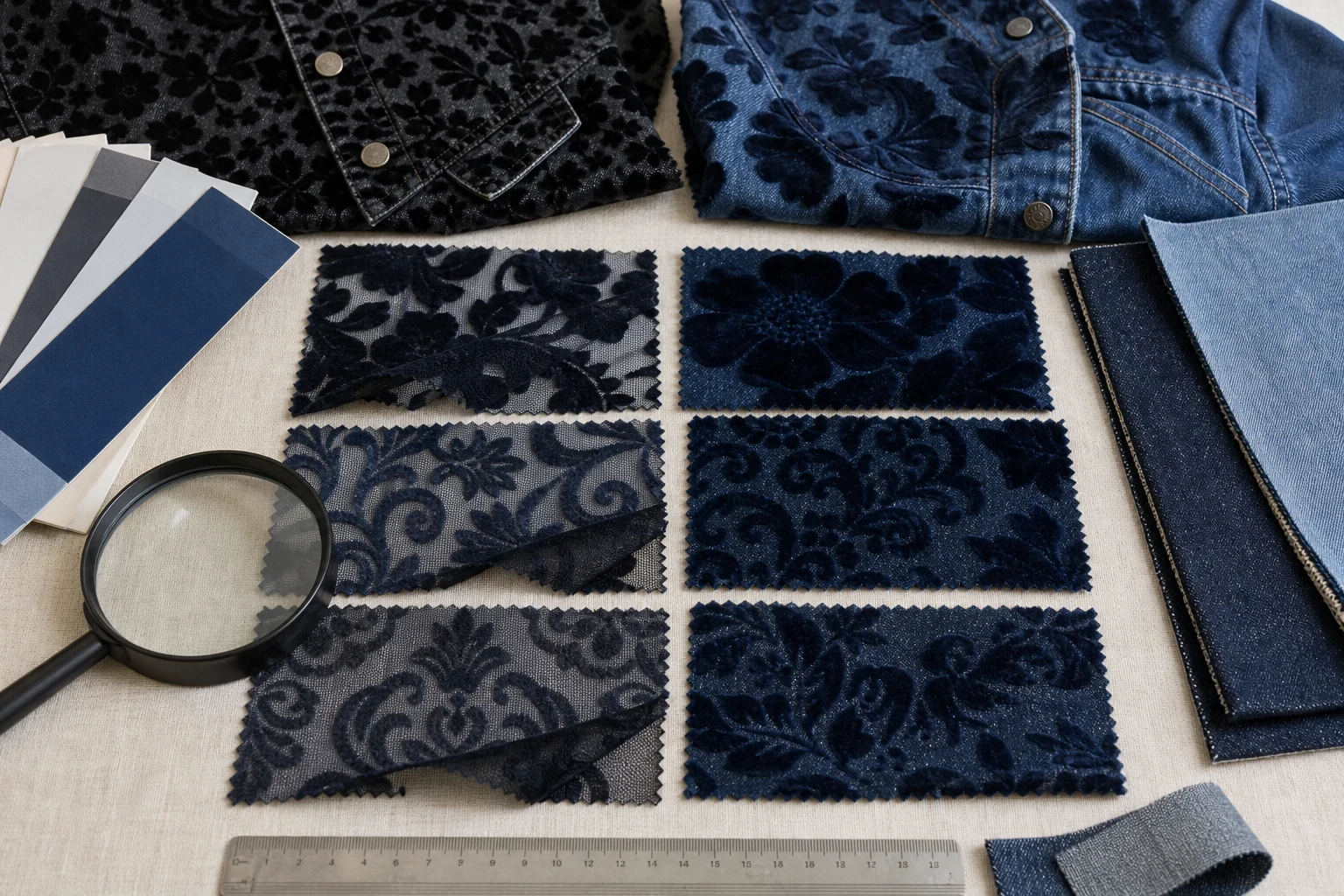 Burnout Fabric vs Flocked Fabric: Which Surface Effect Creates Better Depth? Sample Approval Priorities for Each Route body image