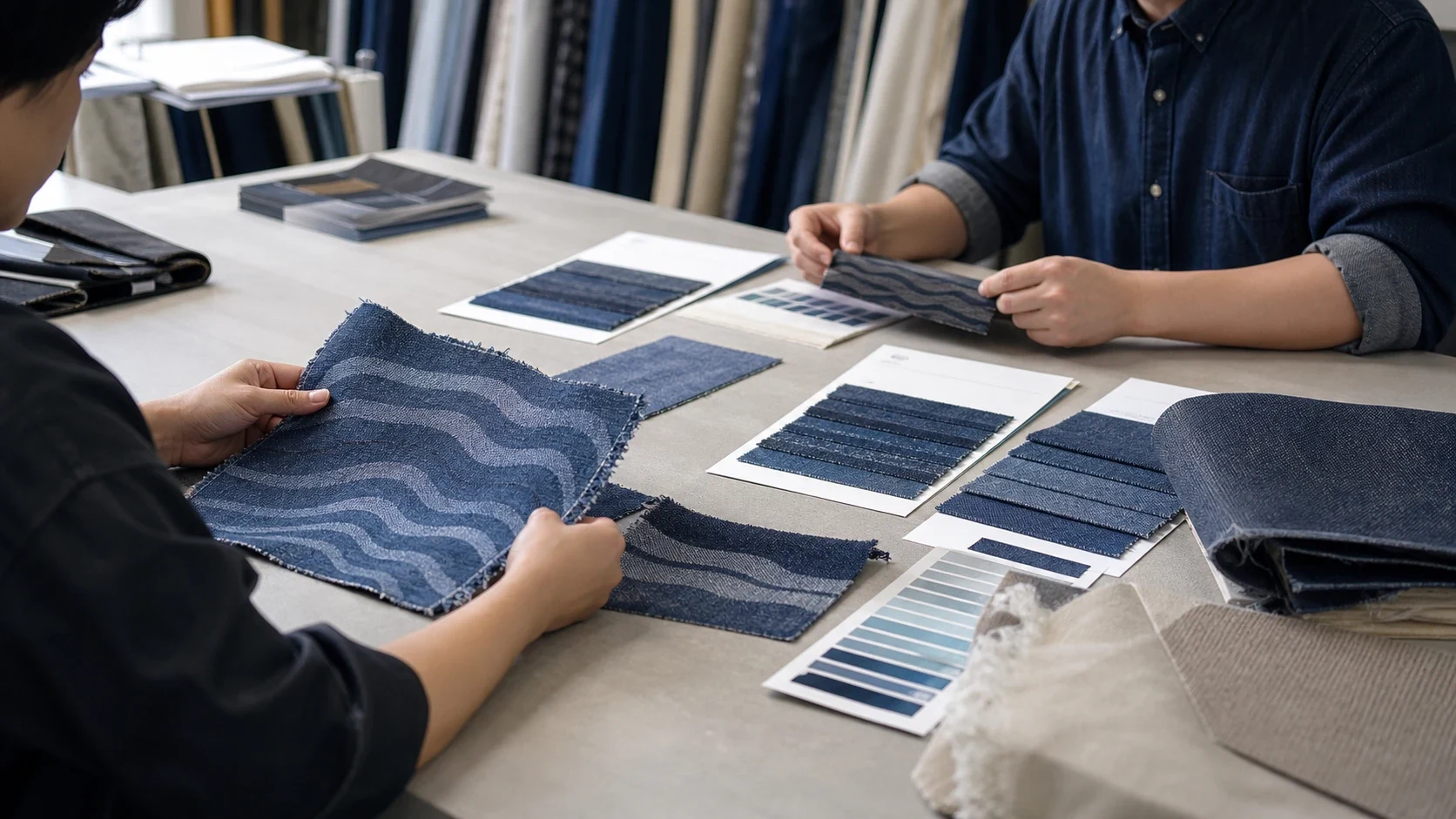 Wave Jacquard Denim Fabric: How to Source Flowing Texture for Apparel Sample and Bulk QC Checklist body image