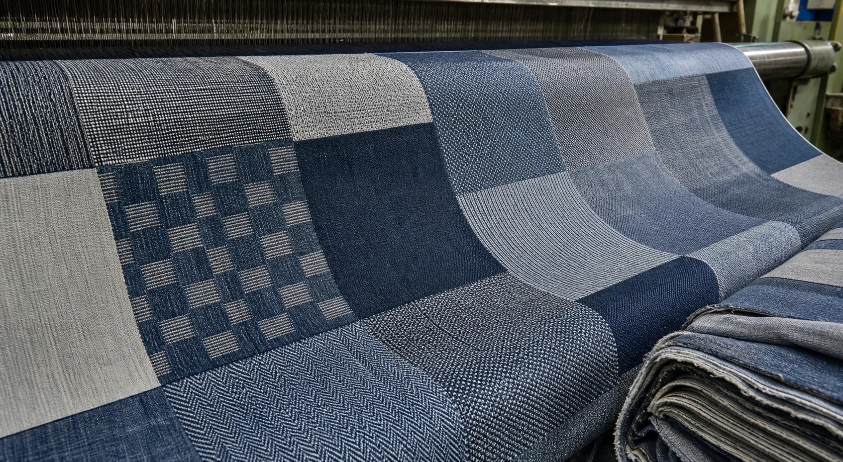 Patchwork Jacquard Denim: Woven Patchwork Effects Without Extra Seams What Patchwork Jacquard Denim Means body image