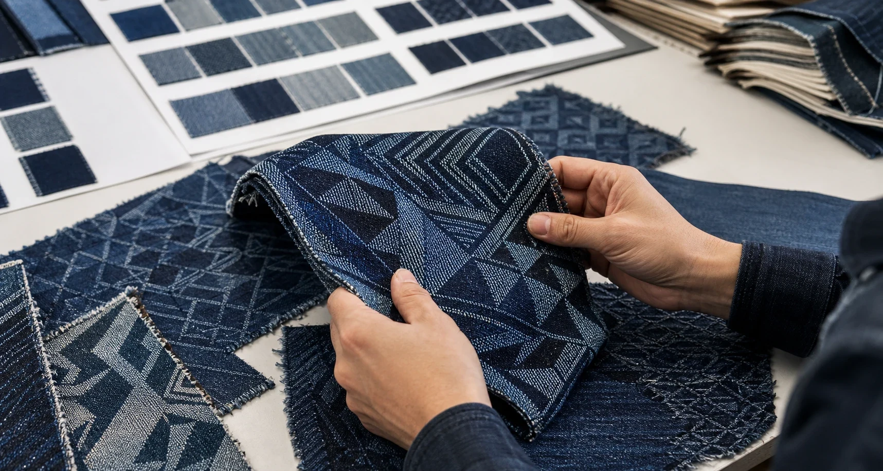 Geometric Jacquard Denim: Pattern Scale, Wash Effects and Buyer QC What Geometric Jacquard Denim Is body image