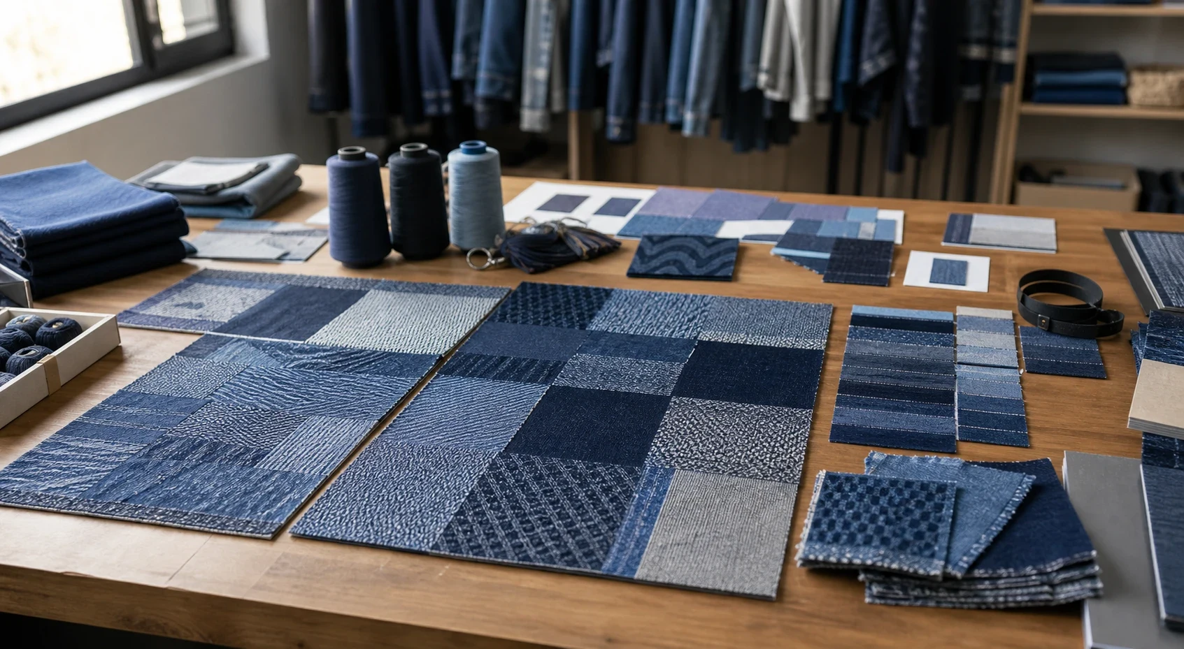 Patchwork Jacquard Denim: Woven Patchwork Effects Without Extra Seams Sample and Bulk QC Checklist body image