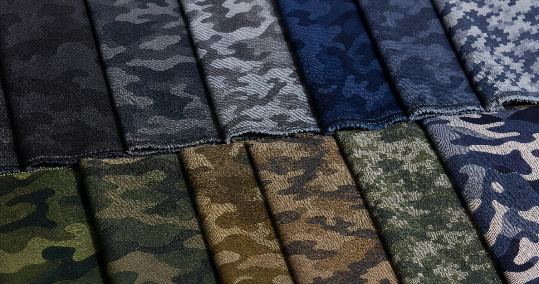 Camo Jacquard Denim: Woven Camouflage for Workwear and Streetwear Tonal, Woodland, Digital, and Abstract Directions body image